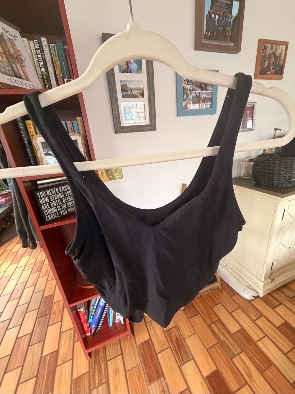 lululemon athletica Black Scoop-Neck Tank Top
